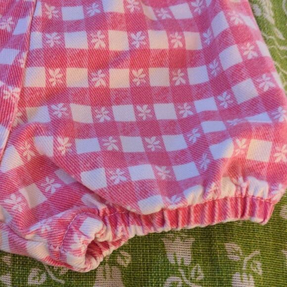 Okie dokie pink and white checkered shorts size 12 months - Picture 5 of 6